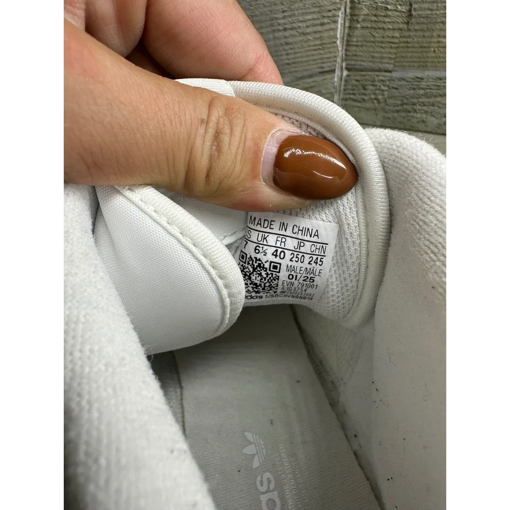 Adidas Forum Mid Triple White Leather Sneakers IG3754 Mens Size 7